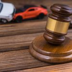 Gavel,Judge,And,Two,Colliding,Cars,,Accident,,Traffic,Accident.,Court